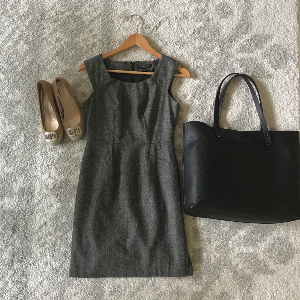 Banana Republic Gray Sleeveless Dress